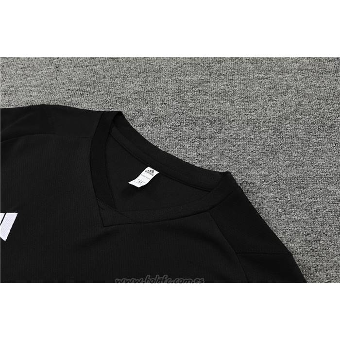 Chandal del Real Madrid Manga Corta 2023-2024 Negro - Pantalon Corto